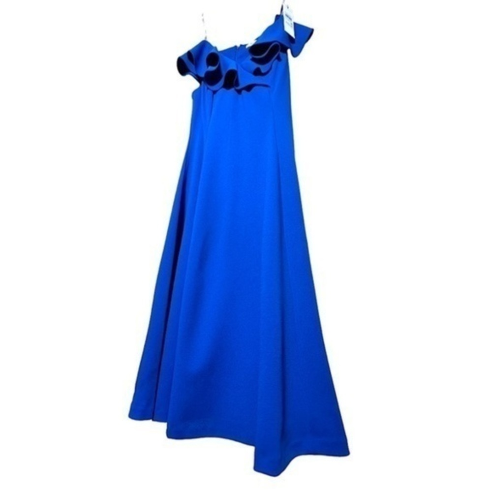 🅽🅴🆆 Calvin Klein blue sleeveless ruffle top maxi dress, women’s size 4